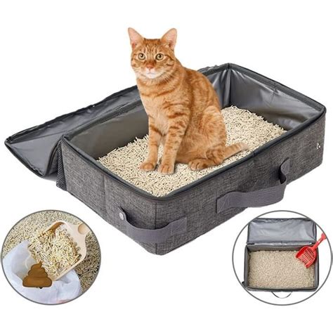 Pack Portable Bac Liti Re Pour Chat Pliable Avec Pelle Liti Re