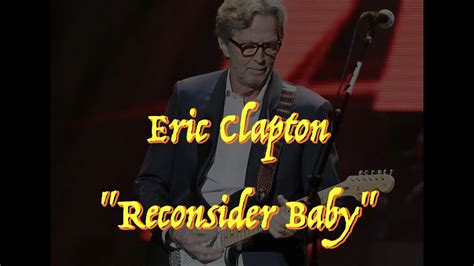 Eric Clapton Reconsider Baby Guitar Tab YouTube