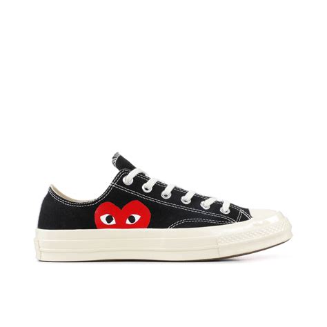 Converse Chuck Taylor All Star 70 Ox X Comme Des Garçons Play Black 150206c Laced