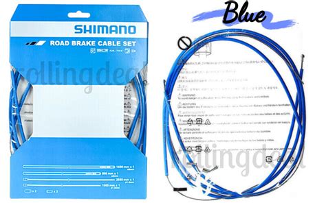 Shimano Road PTFE Brake Cable Housing Set NIB Blue EBay