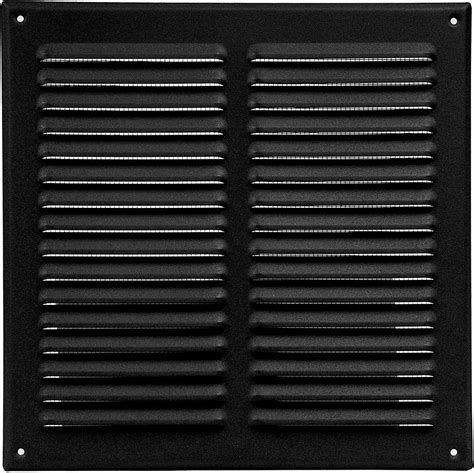 ECOPRO VENT Black Metal 10 X10 Inch Square Ventilation Grille