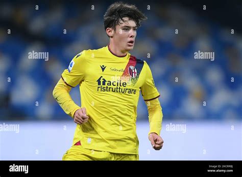 Aaron Hickey of Bologna FC looks on during the Serie A match between ...