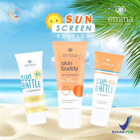 Jual Emina Sun Protection Spf Pa Ml Emina Sun Battle Spf