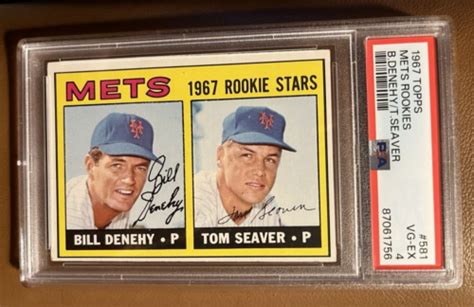 1967 Topps Tom Seaver 581 Mets Rookies PSA 4 VG EX EBay