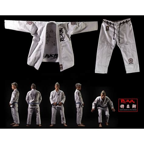 Kimono Jiu Jitsu Ronin Samurai Blanc