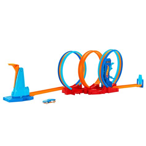 Buy Hot Wheels® Track Set Ultra Hots™ Loop Madness™ With 3 Loops And 1 Hot Wheels® Car In 164