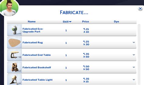 The Sims 4 How Does The Fabrication Skill Work