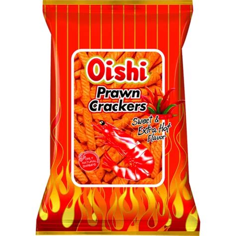 Oishi Prawn Crackers Sweet Extra Hot Cs P S Des Garn Lar Kos