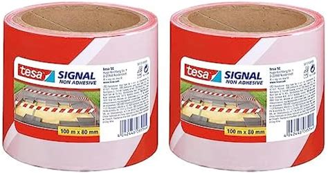 Tesa Signal Barrier Tape Warning Tape For Barrier Marking And