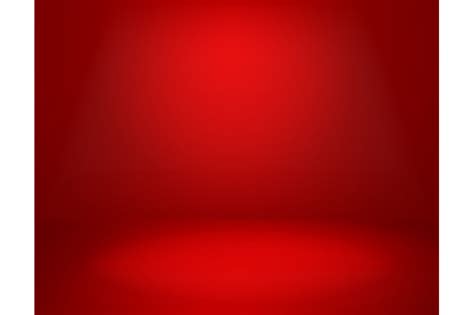 Red Studio Background Empty Vivid Red Color Studio Room Modern Inter