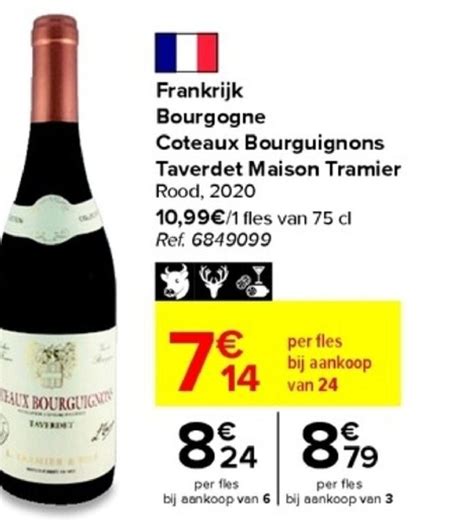 Frankrijk Bourgogne Coteaux Bourguignons Taverdet Maison Tramier Rood