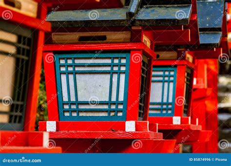 Japanese Lanterns Stock Photo Image Of Japanese Castle 85874996