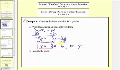 Standard form equation - faspurple