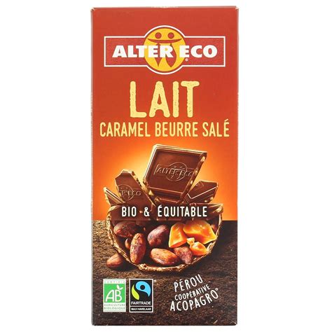 Alter Eco Commerce Equitable Chocolat Lait Caramel Beurre Sal Bio