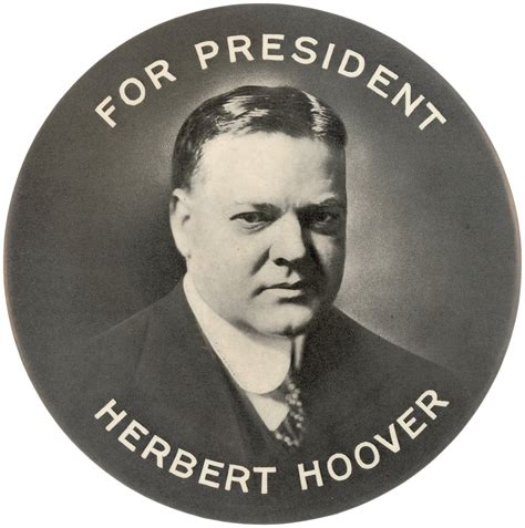 Hakes For President Herbert Hoover Scarce 4 Portrait Button