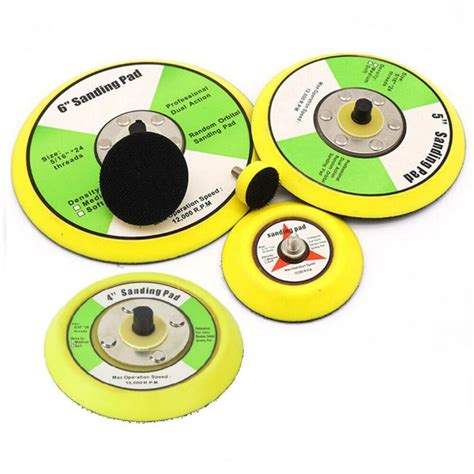 Set Polishing Sander Backer Plates Hook Loop Sanding