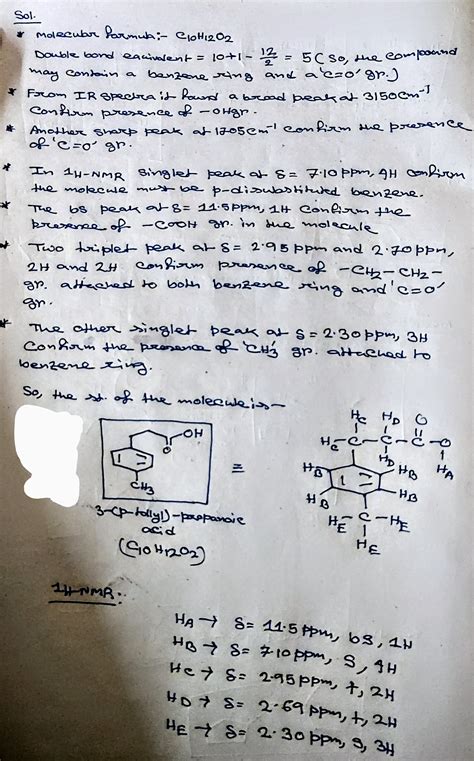 Solved Predict The Structure Of The Compound For The Ir And 1h Nmr Spectra Course Hero