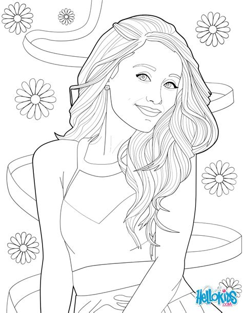 Marvelous Photo Of Ariana Grande Coloring Pages