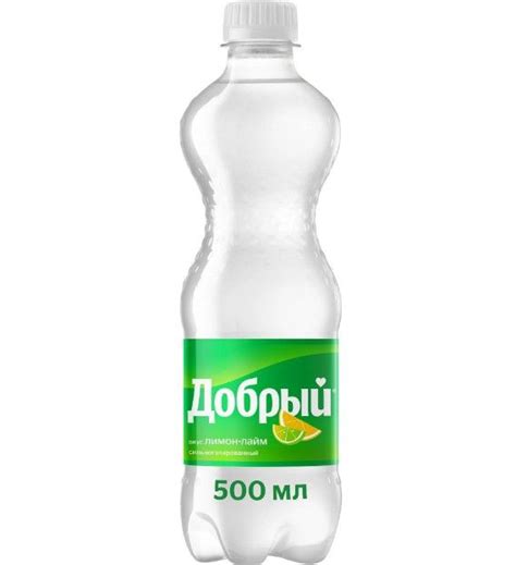 Добрый 0,5л.*24шт. Лимон лайм, газированный напиток - купить с ...