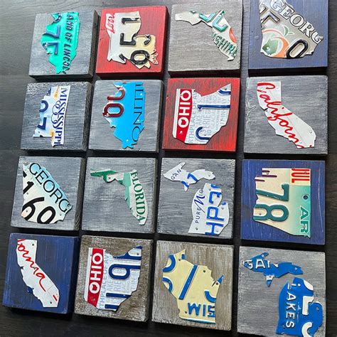 License Plate Art Etsy