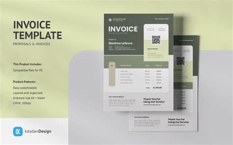 Invoice PSD Design Template Vol 04 #381558 - TemplateMonster