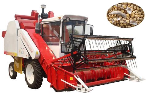 High Efficiency Soybean Combine Harvester - Reaping Threshing Cleaning