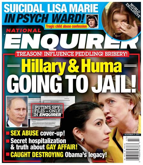 National Enquirer November 21 2016 Magazine Get Your Digital Subscription