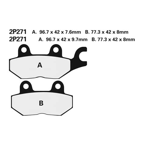 Plaquettes de Frein Nissin 2P271NS Semi Métallique Triumph Plaquettes