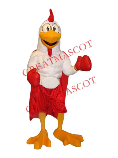 Boxer Chicken Mascot Costume