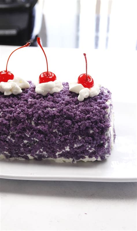 Ube Cake Roll Recipe with Cream Cheese Frosting No fail Recipe