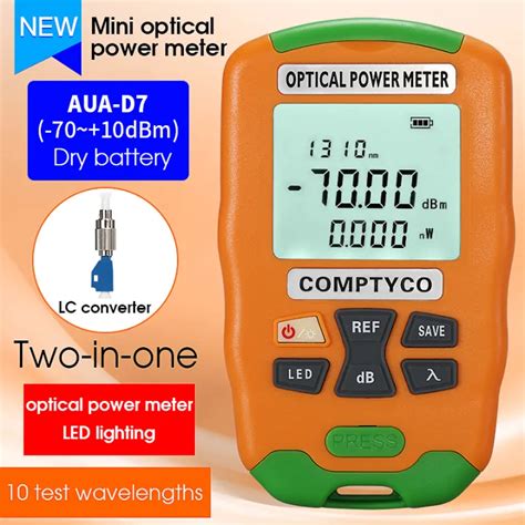 Comptyco Mini Optical Power Meter Aua D Opm Fiber Optic Cable Tester