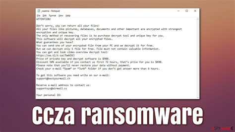 Remove Ccza Ransomware Virus Recovery Instructions Included