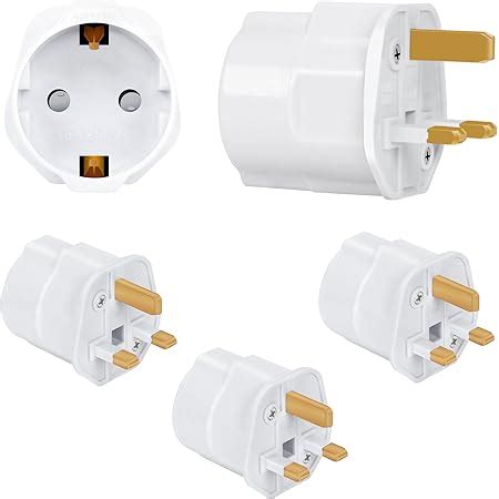 X Reisestecker Uk Adapter England Deutschland Stecker Pack Keasen