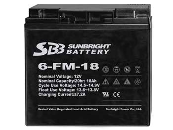 Lead Acid Battery 6 FM 18 Sunbright Power Co Ltd