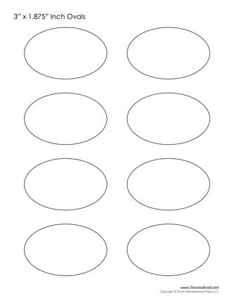 Printable Oval Template Design