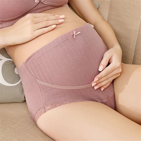 Wholesale High Quality Cotton Maternity Panties High Waist Underpants