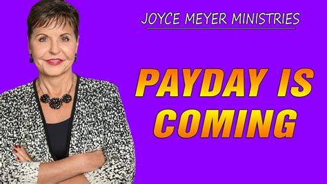 Joyce Meyer 🔥 Payday Is Coming 🔥 Full Sermons 2021 Youtube