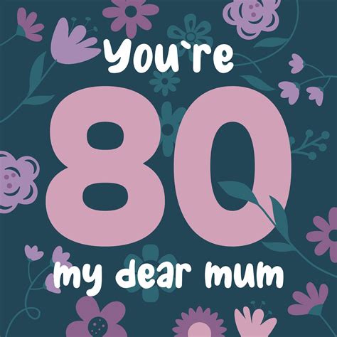 Mum 80th Birthday Cards | Boomf