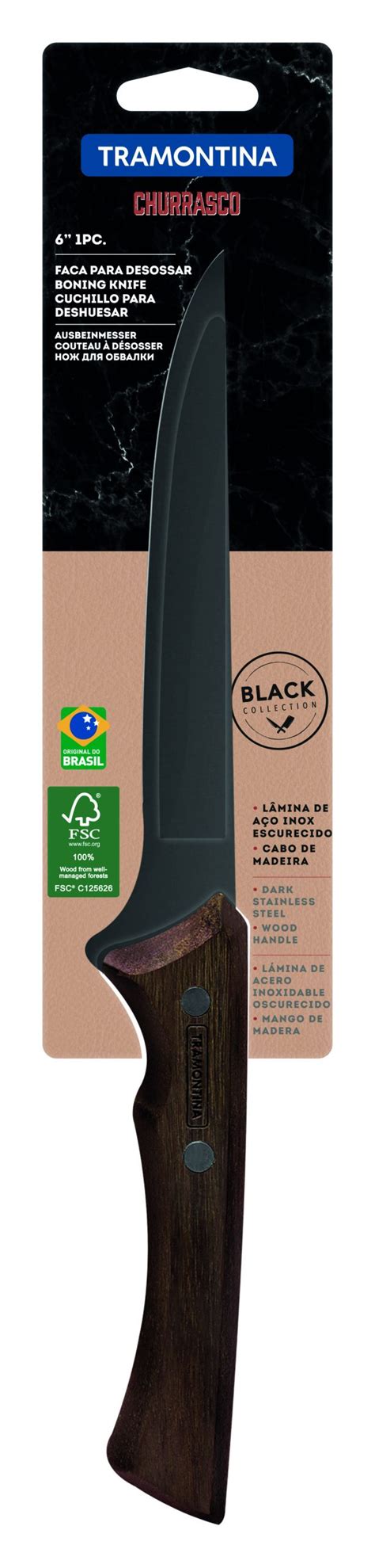 Tramontina Churrasco BBQ Black Series Collection Low Slow 15cm 6