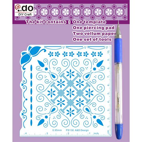 Embossing And Piercing Parchment Craft Kit For Card Making Ps