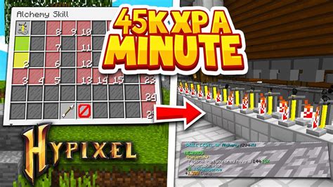 Hypixel Skyblock The FASTEST Way To LEVEL Up Your Alchemy Skill 45K