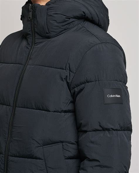 Calvin Klein Crinkle Nylon Puffer Jacket Black At