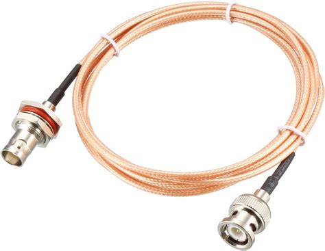 Amazon Uxcell Bnc Bulkhead Female To Bnc Male Rg Rf Coaxial