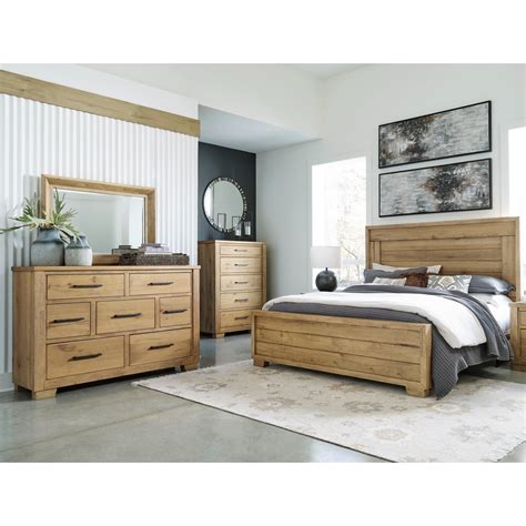 Ashley Signature Design Galliden B841b3 Queen Panel Bed Dresser And