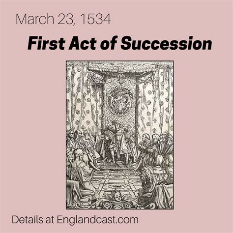 First Act Of Succession Renaissance English History Podcast