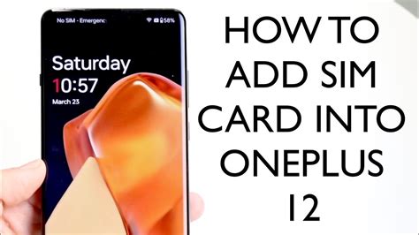 How To Insert Remove Sim Card On OnePlus 12 YouTube