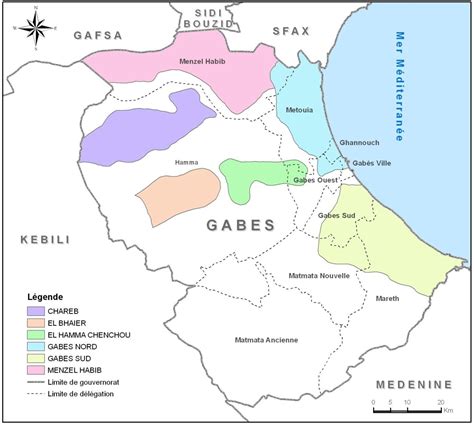 Hydrographie du gouvernorat de Gabès