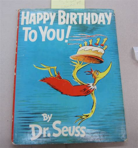 Happy Birthday To You Dr Seuss First Edition First Issue