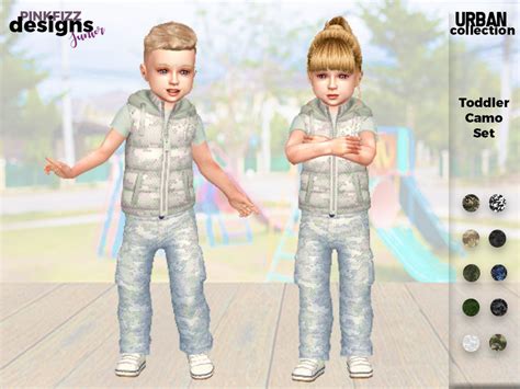 The Sims Resource - Urban Toddler Camo Set