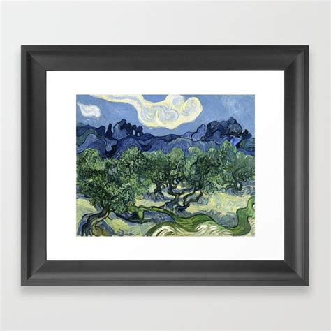 Olive Trees With The Alpilles In The Background By Vincent Van Gogh